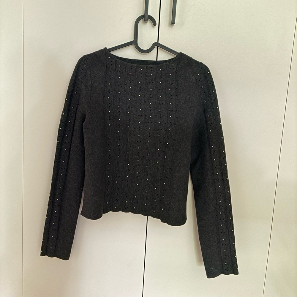 Sandro Sweater with Bead Detail